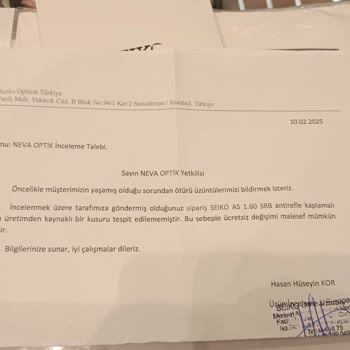 Seiko Gözlük Camlarındaki Çatlaklar İçin Destek Alamıyorum