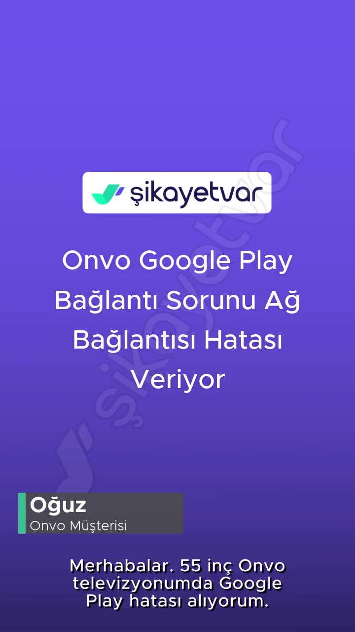 Onvo TV Playstore Bağlantı Hatası! videonun kapak resmi