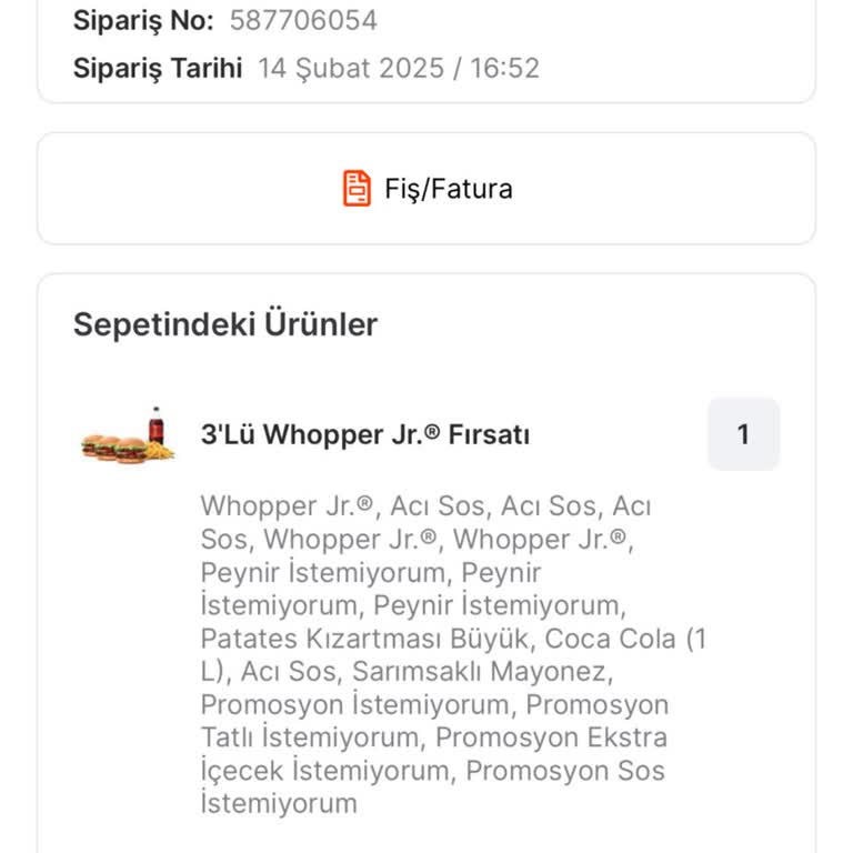 Taş Gibi Hamburger Ve Yetersiz Kupon