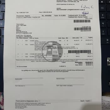 Yanlış Fatura Nedeniyle Garanti Dışı Kalan İphone