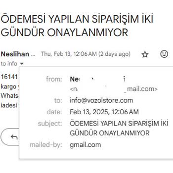 Kargo Sözüne Rağmen Onaylanmayan Sipariş Ve İletişimsizlik