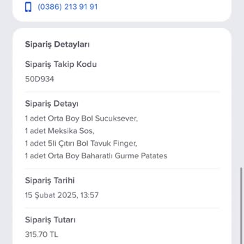 Eksik Ve Yanmış Malzemelerle Gelen Sipariş