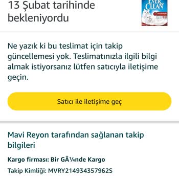 Teslim Edilmeyen Sipariş Ve Yetersiz Müşteri Hizmeti