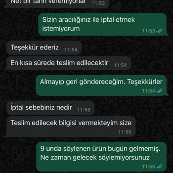Teslim Edilmeyen Sipariş Ve Yetersiz Müşteri Hizmeti