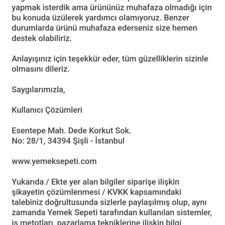Dökülen Kola Ve Yetersiz Müşteri Hizmeti