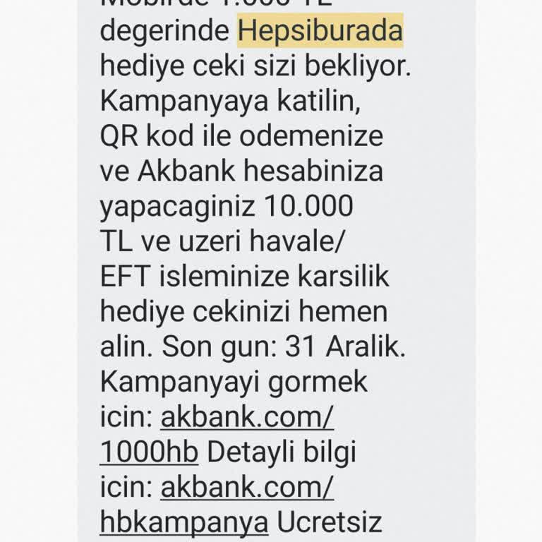 Akbank'ın Hediye Çeki Sözü Yerine Getirilmedi
