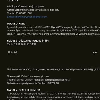 Acil Çözüm Bekleyen Yanlış Sipariş Sorunu