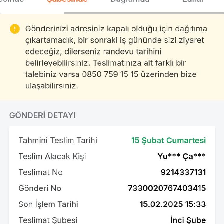 Dağıtıma Çıkmadan Gelen Yanıltıcı Mesaj