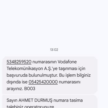 Yanlış Numara Taşıma İşlemi Mağduriyeti