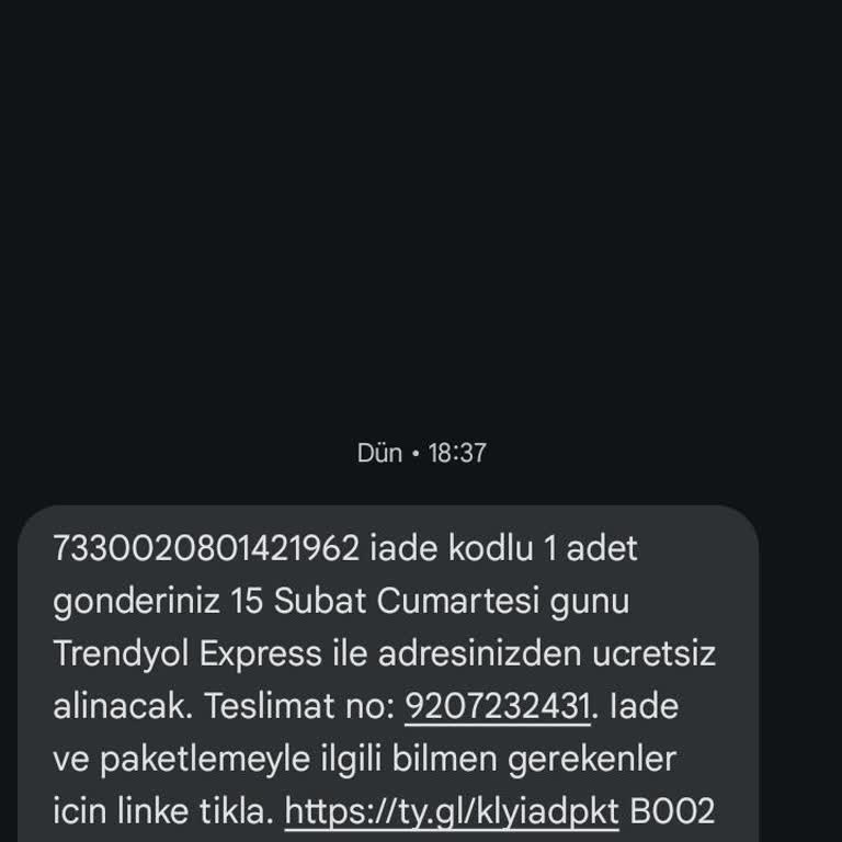 Trendyol Kargo İptalinde İletişim Eksikliği Ve Gecikme