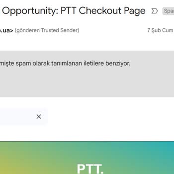 PTT Adına Gelen Şüpheli E-postalar
