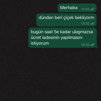 Hızlı Çiçek'ten Sipariş Ulaşmadı: İletişim Sorunu Ve İade Talebi