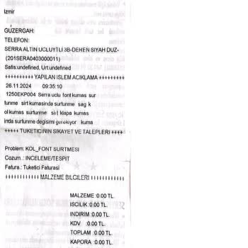 İstikbal'den Aldığım Koltuklar Aylardır Tamir Edilmiyor