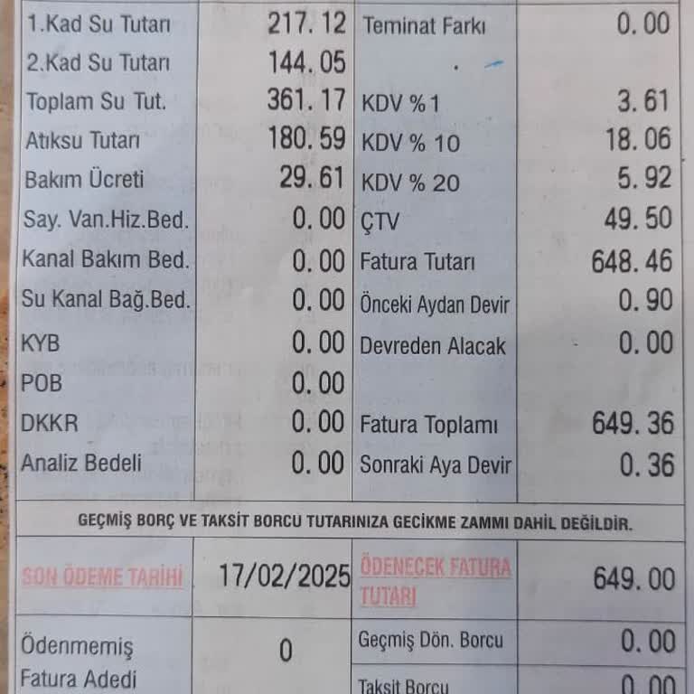 Anlamsız Yüksek Su Faturası Şoku