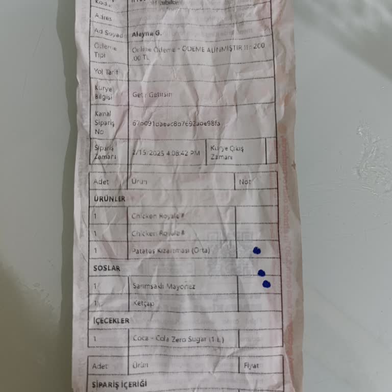 Eksik Ürün Ve Yanlış Ücretlendirme Sorunu