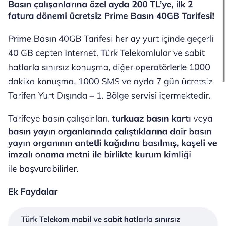 Türk Telekom Prime Tarifesi Geçişinde Evrak Krizi
