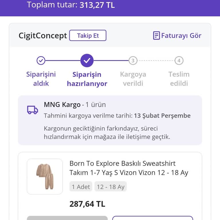 Teslimat Gecikmesi Ve İletişim Sorunu