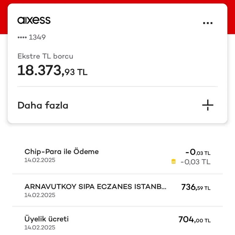Axess Kart Üyelik Ücreti İadesi Talebi