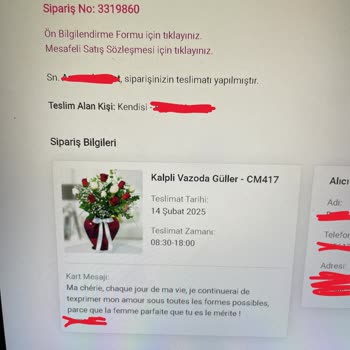 Yanlış Çiçek Ve Vazo Teslimatı Sorunu