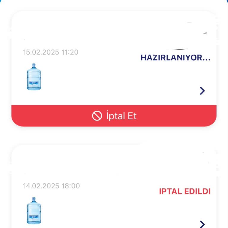 Erikli Su Bayisi Teslimat Sorunu