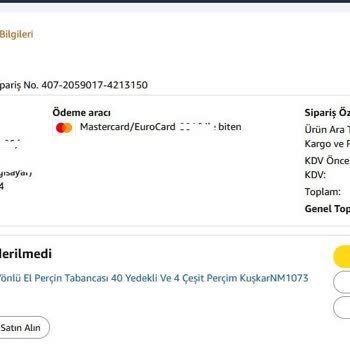 Amazon'da Sipariş İptali Ve Zaman Kaybı