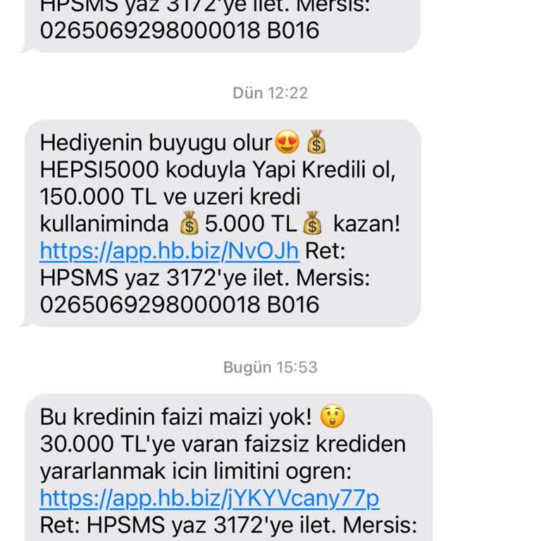 İstenmeyen SMS'ler Ve İptal Sorunu