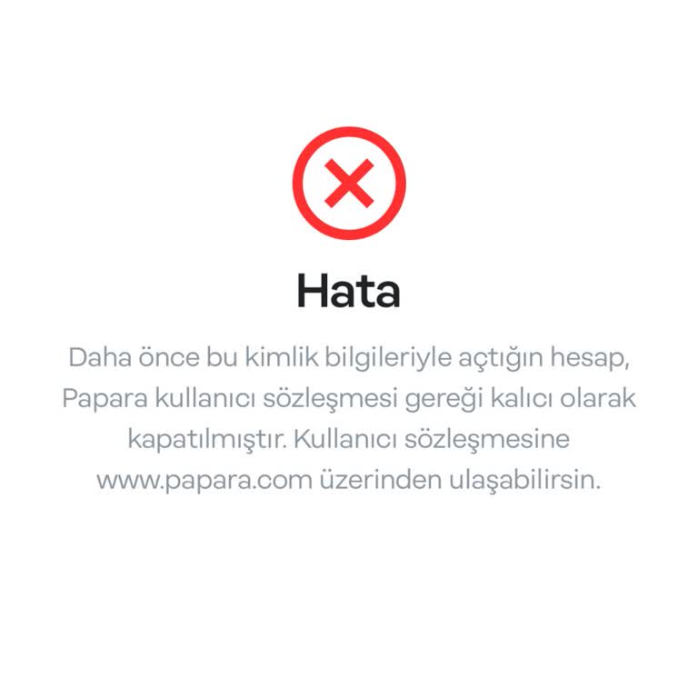 Papara Hesabım Kapandı, Zor Durumdayım!