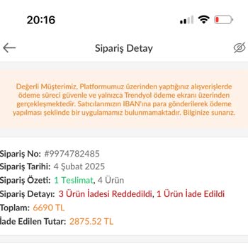 Trendyol'da İade Sorunu Ve Hesap Askıya Alınması
