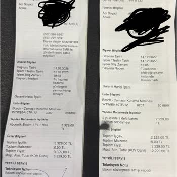 Bakım Sözleşmesi Sorunu Ve Ekstra Ücret Talebi