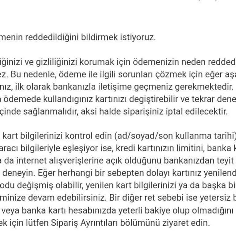 Amazon Alışverişinde Ödeme Reddi Ve Çözülmeyen Sorun