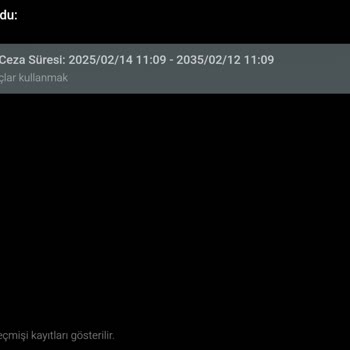 Hesabımın İzinsiz Girişi Ve Haksız Ban