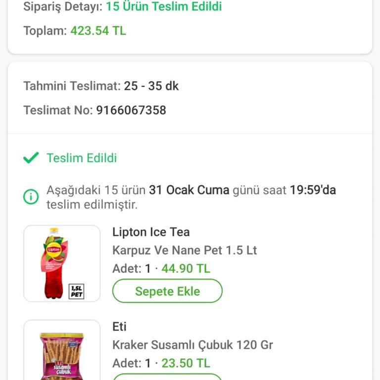 Trendyol Hızlı Market'te Geciken Para İadesi Sorunu