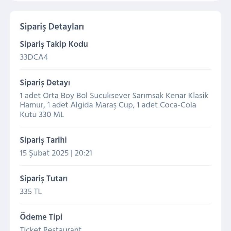 Sipariş Hatası Ve Müşteri Hizmetleri Sorunu