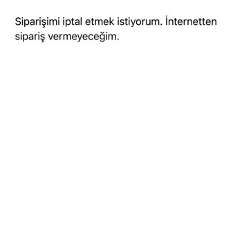 Avva Sipariş İptali Ve İletişim Sorunları