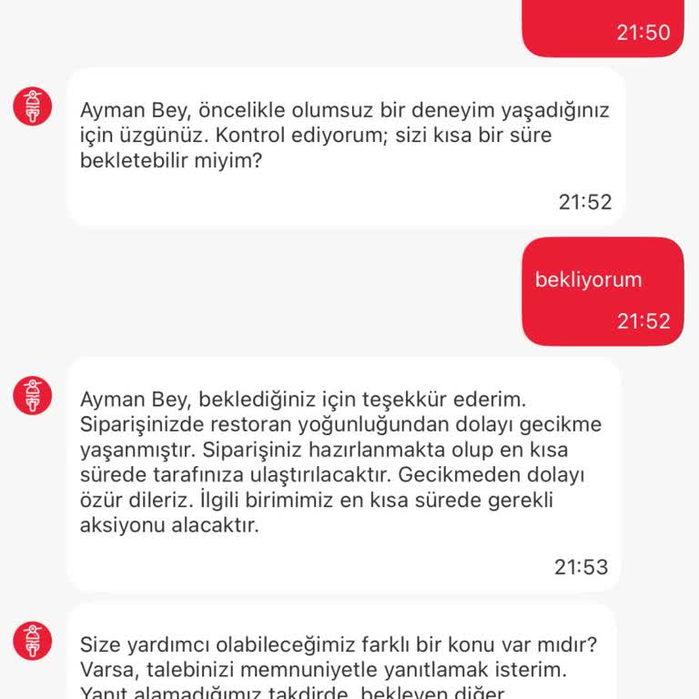 Geç Gelen Sipariş Ve Saygısız Müşteri Temsilcisi