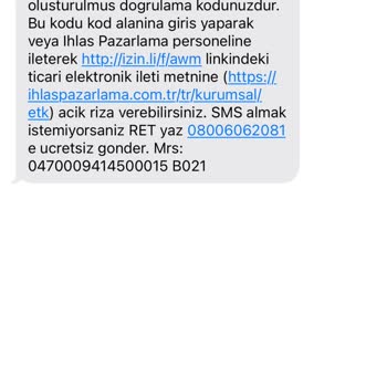 Rızam Dışında Gönderilen Onay Mesajı Ve Kişisel Veri İhlali