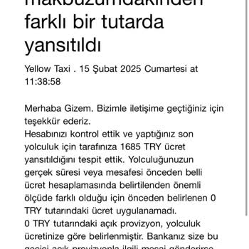 Uber'de Yanlış Ücretlendirme Ve İletişim Sorunu