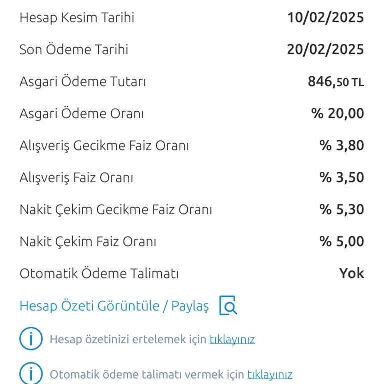 Yıllık Kart Ücreti İadesi Talebi