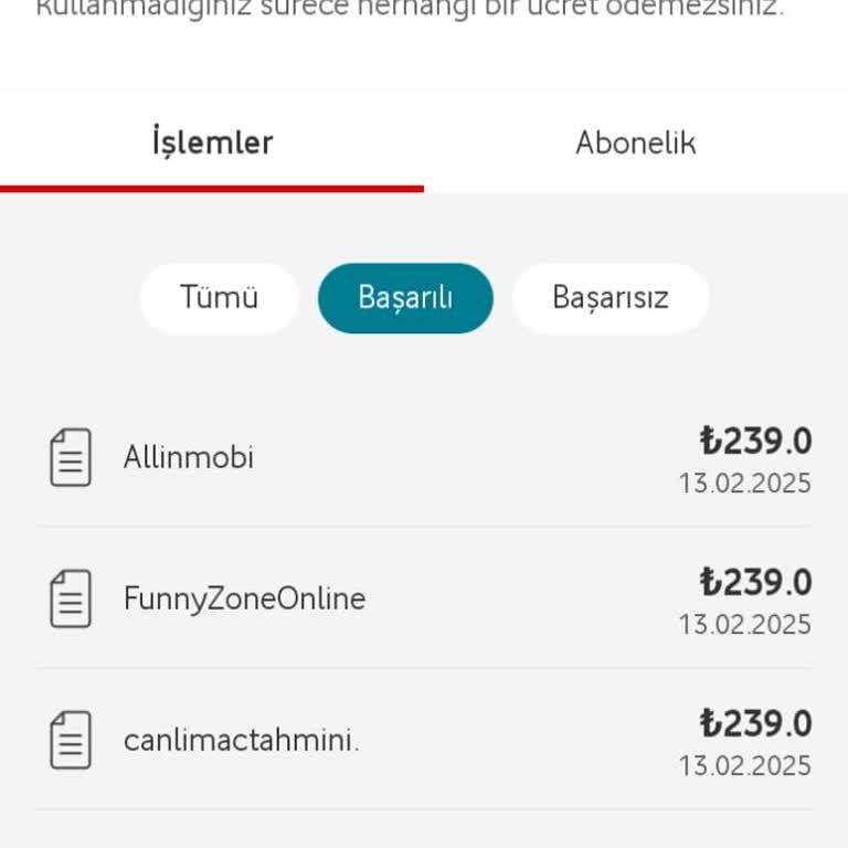 İzinsiz Vodafone Dijital Servis Aboneliği Ve Fatura Sorunu