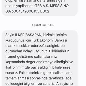 TEB Marifetli Hesap Kampanyasında Yanıltıcı Bilgi Ve Faiz Kaybı