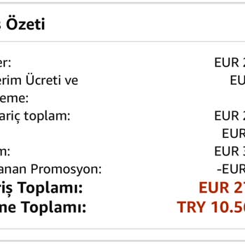 Amazon Alışverişlerinde Kur Farkı Mağduriyeti