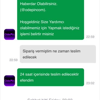 Canlı Destek Cevapsız Kaldı, Hesap Teslim Edilmedi