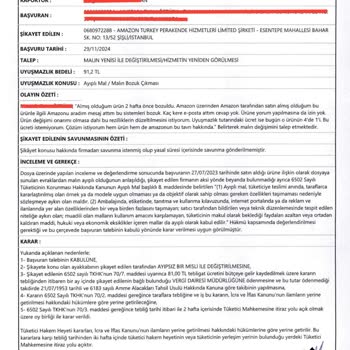 Amazon'dan Alınan Şarj Kablosu İçin Çözüm Bekleyen Müşteri Şikayeti