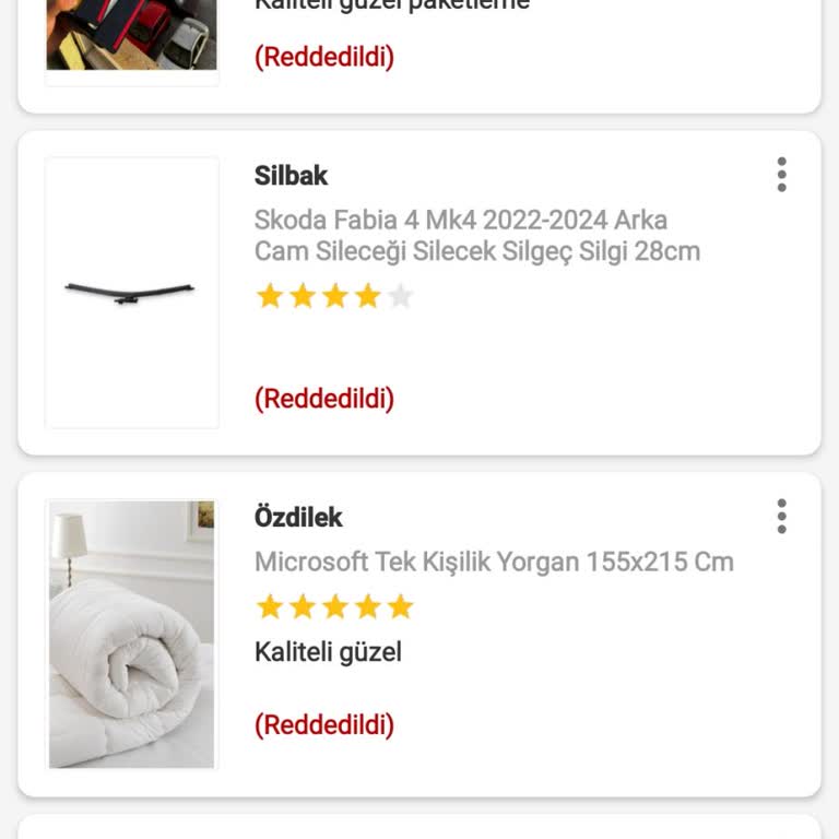 Trendyol Ürün Puanlama Sistemi Sorunu