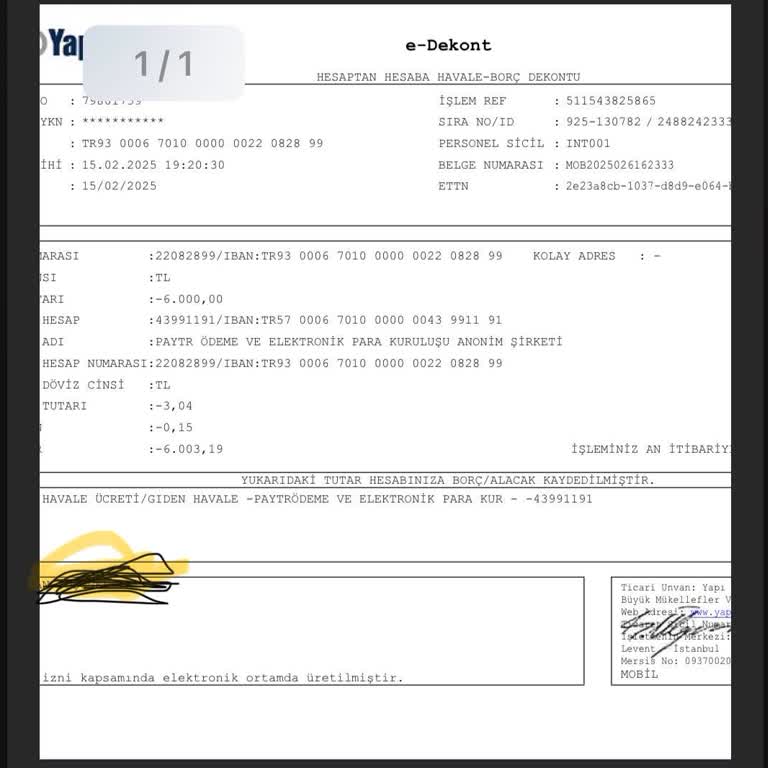 Yanlış Yatırılan Paranın İadesi Bekleniyor