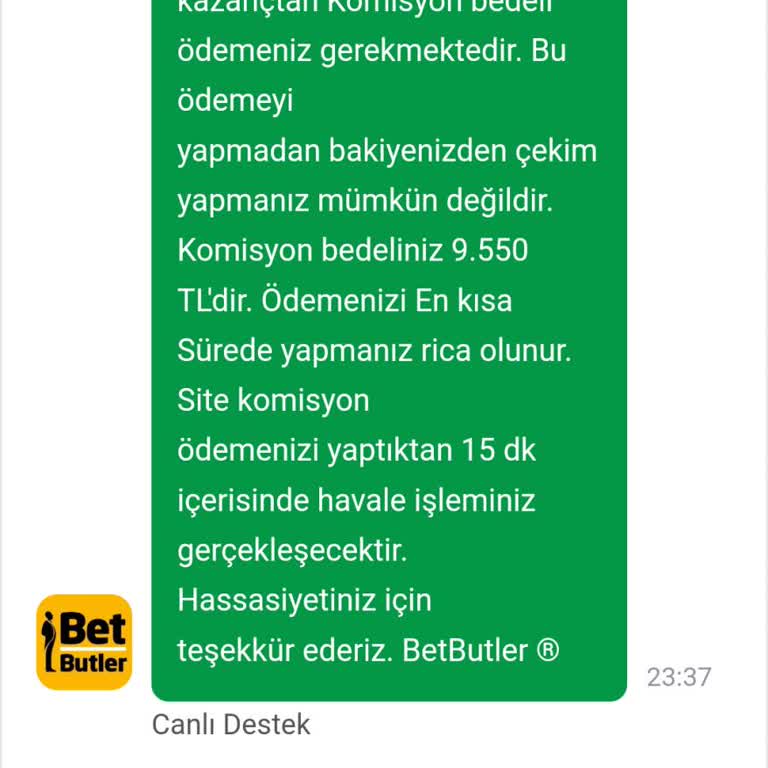 Betbutler'da Kazanç Çekim Sorunu Ve Ekstra Ücret Talebi