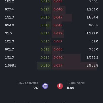 Paribu'da Enjin Coin Fiyat Farkı