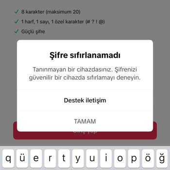 Hesaba Giriş Sorunu