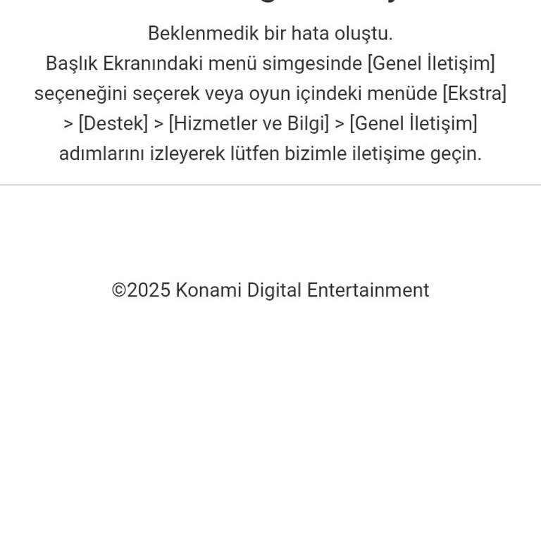Konami ID Geri Bağlama Sorunu