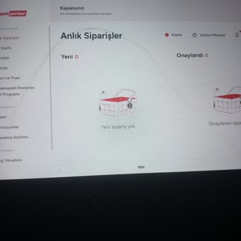 Yemeksepeti GO Sistemi Sürekli Çöküyor, Sipariş Alamıyoruz